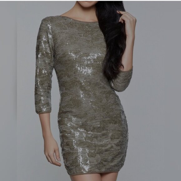 Sequin Bodycon Dress - Picture 1 of 3